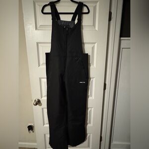 Black Snow Bib Overalls